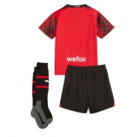 Fotballdrakt Barn AC Milan Hjemmedraktsett 2023-24 Kortermet (+ Korte bukser)